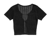 Sera Heart Chain Crop Cardigan