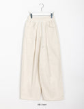 [unisex] Plop corduroy banding wide pants