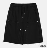 Drag rivet sweat half pants
