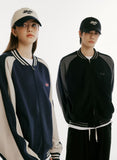 Sweat Color Matching Varsity Jacket