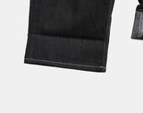 Theron Rolled-up Raw Wide Denim Pants