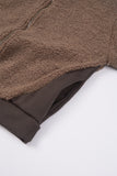 Shearling boucle zip-up blouson