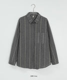 Hedint Vintage Flower Long Sleeve Overshirt