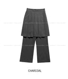 Kiyo Pleated Skirt Layered Pants