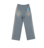 [U-DENIM] Summer Brush Wide Straight Denim