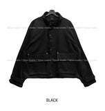 Flip Belt Crop Bomber Jacket