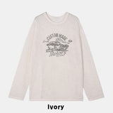 Racing graphic summer see-through knitwear