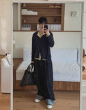 Daily Ribbed Round Cardigan