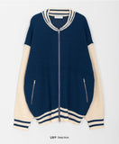 [unisex] Renso Stadium Knit Zip-up Cardigan