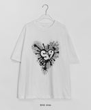 [unisex] Hapipo Heart Over Short Sleeve Tee