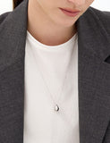 Champagne Moon Dew Drop Silver Volume Necklace