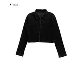 Dias Crop Collar Zip Up Jacket