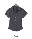 Soft Collar Button T-Shirt