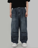 knick pintuck denim pants