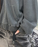 Kand Waffle Pigment Hooded Zip-Up