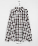 [unisex] Tyulie Summer Wrinkle Over Check Shirt