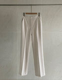 Inmode Brushed Banding Straight Slacks Pants