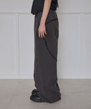 Asymmetrical Wide Pants