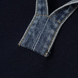 Vice Denim Collared Short Sleeve Knit