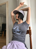 BUTTERFLY STRAP TEE