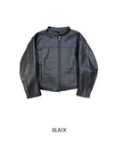With Biker Leather Jacket