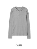 Charis Henley Neck Hooded Knit