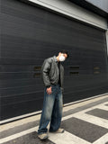 Curve Incision Crop Leather Padding