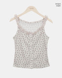 Hiyun Flower Frill Sleeveless