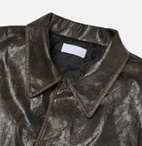 Honey Crack Leather Jacket