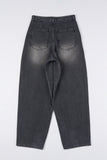 Binen teen brush balloon denim pants