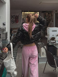 Fruits Velvet Setup Hooded Zip-Up