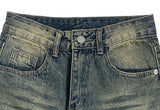 Lutz Vintage Washing Denim Wide Pants
