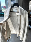 Linen bomber summer jacket