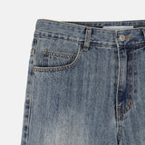 Break Damage Flare Denim Pants