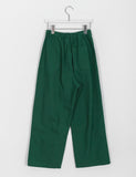 [BAONHAUS] Nteto stitch cotton pin tuck banding pants