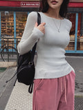 [U-BASIC] Herona Round Ribbed Knit