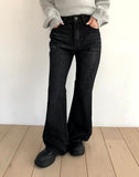 Moi Vintage Washed Flare Denim Pants