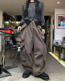 Top Washed Big Pocket Cargo Sweatpants