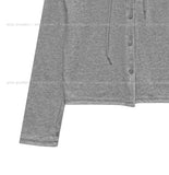 Benny Semi-Crop Hooded Cardigan