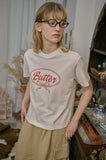 Butter Ribbon Crop Short Sleeve Tee