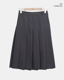 Nuen Pleated Midi Skirt