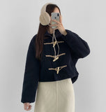 Teddy Bear Collar Winter Point Duffle Jacket