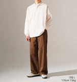 New Wave Double Cotton Collar Long Sleeve T-Shirt