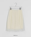 Must Dot Banding Midi Skirt