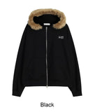 Mace Fur Hooded Zip-up
