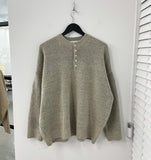 Oslo Henley Neck Button Knit