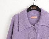 Muto Avant Collar Boxy Knit Cardigan