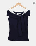 Cornell Off-shoulder Short Sleeve T-shirt