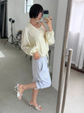 LIGHT SHIRRING JUMPER