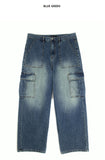 Fertig Blue Teen Cargo Denim Jeans